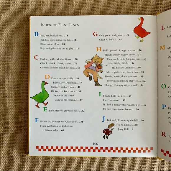 MY FIRST MOTHER GOOSE Hardback Book with Children’s Illustrated Poems & Rhymes - Picture 13 of 16